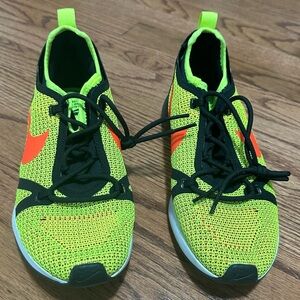nike neon “tennis ball” style sneakers
